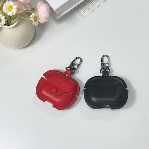 Leather Case Compatible with Samsung Galaxy Buds3/Galaxy Buds3 Pro (2024) with Lock, Soft Retro Luxury Shockproof Wireless Charging Protective Case Cover for Men Women in Saudi Arabia
