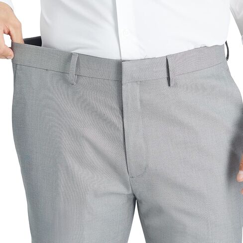 بنطال Kenneth Cole الرجالي ذو الأداء النحيف ذو الأداء الصلب، شامبراي، 38 عرض × 32 طول in Saudi Arabia