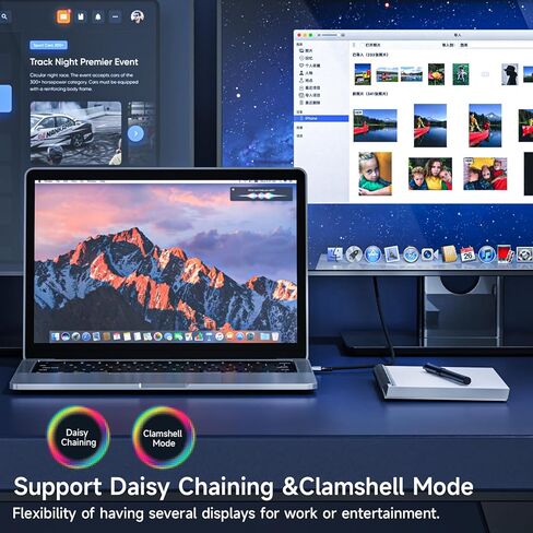 USB C to DisplayPort 2.1 Cable [16K@30Hz,8K@60Hz,4K@144Hz/120Hz] 8K Type C to DP 2.1 Cable [40Gbps, Thunderbolt 4/3] Compatible with MacBook Pro/Air, iPad Pro, Samsung Galaxy S23, 1.64FT(0.5m) in Kuwait