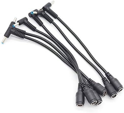 Tip Adapter Cable for HP 7.4mm to 4.5mm Blue Right Angle Tip Connector Converter Dongle DC Cord for HP Stream Spectre Pavilion Envy Elitebook Split Chromebook Power Supply - 15 Pack in Kuwait