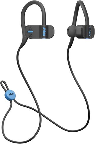 JAM Live Fast Workout Earphones 30 ft. Bluetooth Range, IP67 Sweat Resistant Earbuds 3 Sizes Included, 12 Hour Battery Life, Hands-Free Calling Black in Saudi Arabia