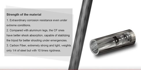 Sunwayfoto ET-02 CF Tripod Extension Tube Carbon Fibre Fiber 2 Section Extender in Saudi Arabia