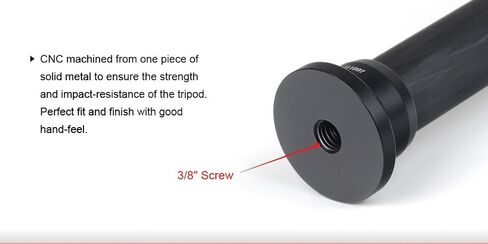 Sunwayfoto ET-02 CF Tripod Extension Tube Carbon Fibre Fiber 2 Section Extender in Saudi Arabia