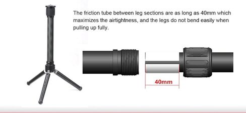 Sunwayfoto ET-02 CF Tripod Extension Tube Carbon Fibre Fiber 2 Section Extender in Saudi Arabia