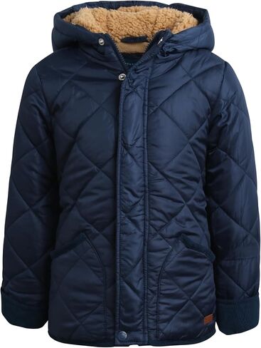 Perry Ellis Boys' Jacket - Faux Memory Diamond Quilted Jacket - Winter Coat Puffer Jacket for Boys: Infant/Toddlers (12M-7) in Kuwait