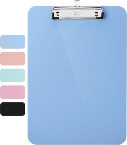 Mr. Pen- Plastic Clipboard, 12.5" x 9", 2 Pack, Black, Clipboards for Kids & Adults, Clipboards Plastic, Clip Board, Teacher Clipboard, Kids Clipboard, Cute Clipboard, Plastic Clipboards in Saudi Arabia