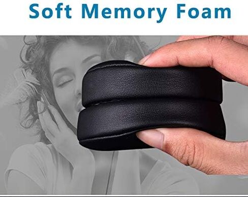 Alitutumao Studio 2.0 Memory Foam Ear Pads Protein Leather Replacement Earpads Ear Cushion Ear Cups Compatible with Beats Studio 2.0 Wired Studio 2.0 Wireless Sutdio 3.0 Over-Ear Headphones (Black) in Kuwait