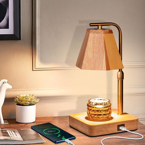GUVOP Electric Candle Warmer Lamp with Timer, Adjustable Height & Brightness, 2-in-1 Scented Wax Melter Lantern & Desk Lamp, Perfect Home Decor & Gift in Saudi Arabia