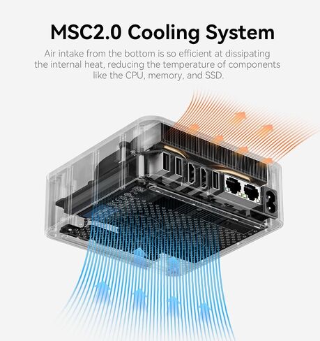 كمبيوتر صغير Beelink، EQR6 AMD Ryzen 7 7735HS كمبيوتر مكتبي صغير يصل إلى 4.75 جيجا هرتز، 24 جيجا DDR5 1 تيرابايت PCIE4.0 SSD، مزود طاقة مدمج، كمبيوتر صغير، شاشة مزدوجة 4K/WiFi6/ BT5.2/ كمبيوتر شخصي صغير جيجابت إيثرنت مزدوج in Kuwait