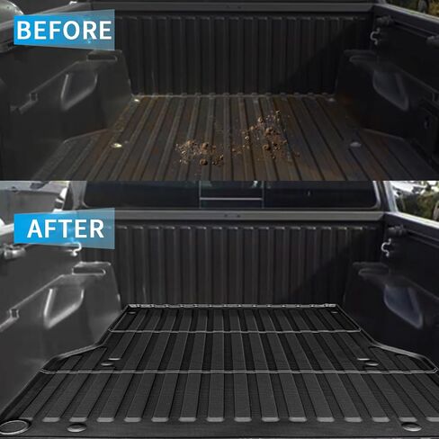 TIYURENER Truck Bed Mat Compatible with 2022 2023 2024 Toyota Tundra 5.5FT Truck Bed Mat Original Car Design Toyota Tundra Accessories Truck Bed Liner TPE Material Anti Slip Truck Bed Mat in Saudi Arabia