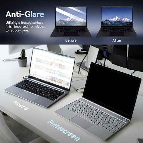 Privacy Screen MacBook Pro 15 Inch (2016-2019), Magnetic Removable Anti Glare Blue Light Privacy Filter with Camera Cover, Anti Spy Black out Laptop Screen Protector for Mac 15In (A1707, A1990) in Kuwait