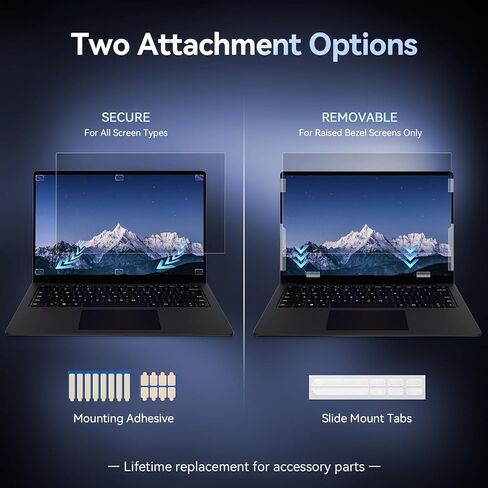 Privacy Screen MacBook Pro 15 Inch (2016-2019), Magnetic Removable Anti Glare Blue Light Privacy Filter with Camera Cover, Anti Spy Black out Laptop Screen Protector for Mac 15In (A1707, A1990) in Kuwait