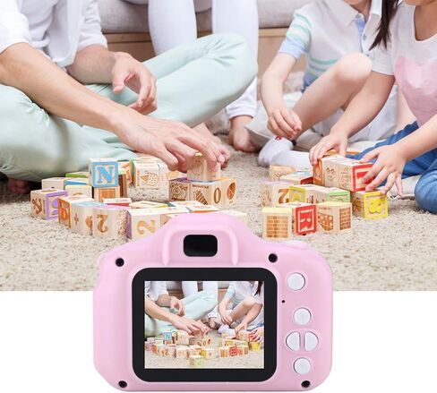 Kids Camera, 12 * 11 * 5 X2 Mini Portable 2.0 Inch Color Screen Childrens Digital Camera HD 1080P (Blue) in Saudi Arabia