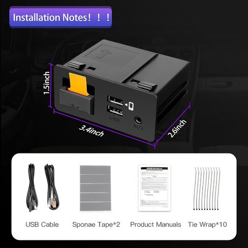 محول Geloo Carplay، مجموعة Carplay & Android Auto التحديثية المتوافقة مع Mazda 2/3/6/CX3/CX5/CX9/MX5 2014-2021 سنة، TK78-66-9U0C 00008FZ34 OEM Hub مجموعة التحديثية لنظام توصيل MZD in Kuwait