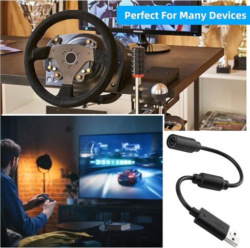 USB Breakaway Cable for Logitech G920 for Thrustmaster Ferrari 458 Spider Upgraded Replacement Racing Steering Wheel Cable Adapter in Saudi Arabia