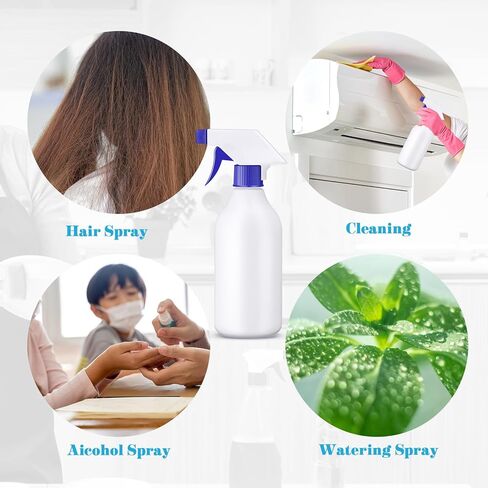 30 Pack Plastic Spray Bottles 16 oz Leak Proof Squirt Bottle Refillable Empty Bottles Spray Water Bottle Mist Sprayer with Red Nozzles for Hair Essential Oil Cleaning Solutions Plants Pets in Saudi Arabia