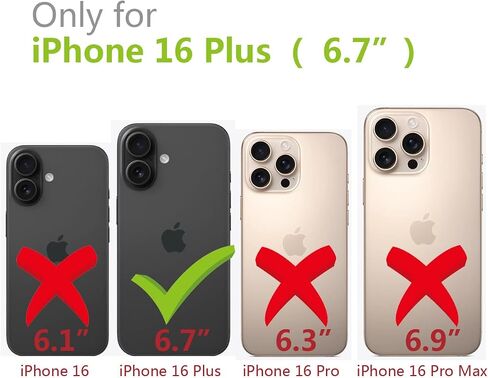 حافظة لهاتف iPhone 16 Pro Max مقاس 6.9 بوصات مع حزام معصم ومسند لامع بتصميم كرتوني لطيف لامع وناعم ومتين ومقاوم للصدمات للفتيات والنساء - ميني in Saudi Arabia