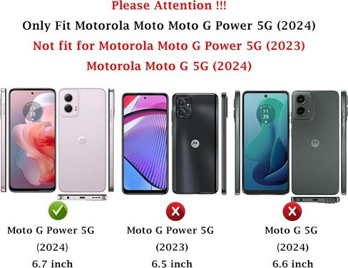 for Motorola Moto G Power 5G 2024 Case with Camera Lens Cover HD Screen Protector, Dual Layer Military-Grade Drop Tested Magnetic Ring Holder Kickstand Protective Phone Case (Navy Blue) in Saudi Arabia