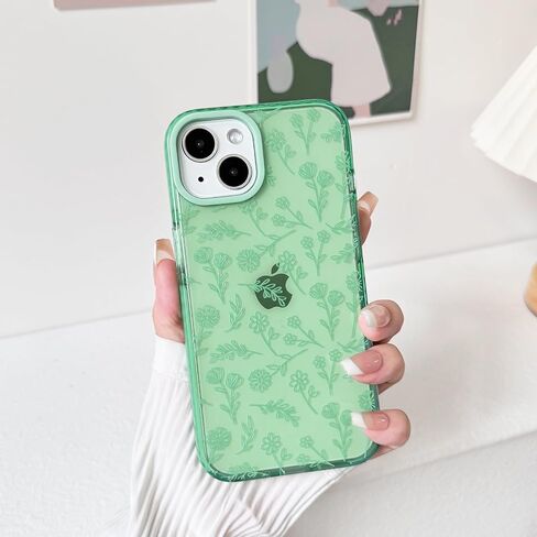 NITITOP متوافق مع iPhone 14 Pro Max Case لطيف زهرة شفافة للنساء فتاة فائقة النحافة كريستال مقاوم للصدمات ناعم TPU مضاد للأصفر غطاء هاتف واقٍ - أبيض in Kuwait