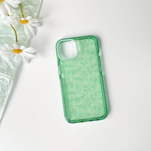 NITITOP متوافق مع iPhone 14 Pro Max Case لطيف زهرة شفافة للنساء فتاة فائقة النحافة كريستال مقاوم للصدمات ناعم TPU مضاد للأصفر غطاء هاتف واقٍ - أبيض in Kuwait