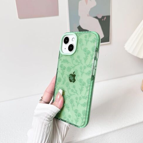 NITITOP متوافق مع iPhone 14 Pro Max Case لطيف زهرة شفافة للنساء فتاة فائقة النحافة كريستال مقاوم للصدمات ناعم TPU مضاد للأصفر غطاء هاتف واقٍ - أبيض in Kuwait