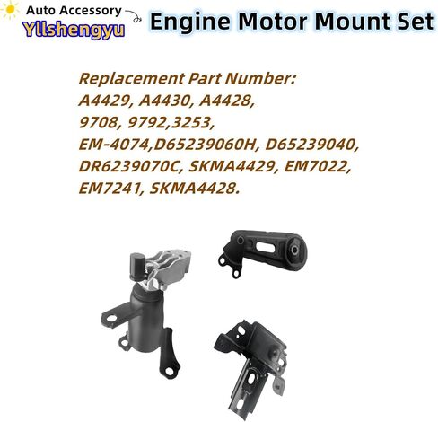محرك نقل الحركة جبل 3 عدة متوافقة مع 2010 2011 2012 Ma-zda CX-9 3.7L AUTO EM7004 A4419 A4425 9507 9537 in Kuwait
