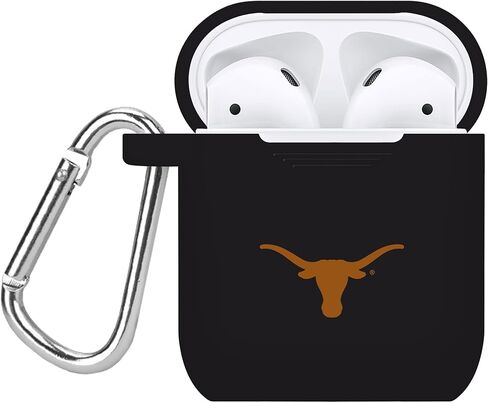 AFFINITY BANDS Texas Longhorns Silicone Case Cover Compatible with Apple AirPods Gen 1 & 2 Battery Case (Black) in Kuwait