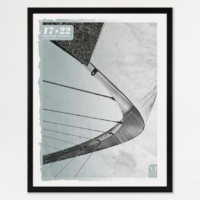 MCS Gallery Foundation Poster Frame, Picture Frame For Wall Art, Black, 13.5 x 40 Inch, 2-pack
