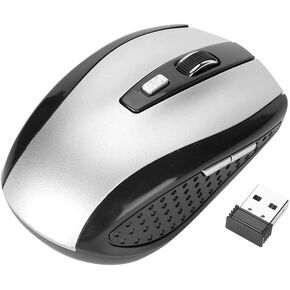 YWBL-WH Portble Optical Cordless Mouse 6D 2.4GHz Optical Cordless Mouse with USB Receiver for PC Laptop Computer