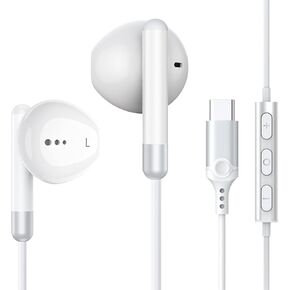 USB C Earphones for Samsung Galaxy S23 Ultra S22 S21 FE S20 A53 A54 Type C Headphones with Microphone & Volume Control, in-Ear Earbuds Wired Earphones for iPhone 16, iPad Pro 2022 iPad Air 5, Pixel 7 in Kuwait