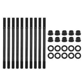 12-Point Cylinder Gasket Head Stud Bolt Kit,Cylinder Head Studs Nuts Set Compatible with Chevy Small Block SBC 350 265 267 283 302 305 307 327 Engines 134-4001 PCE279.1001