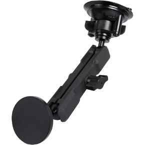 حامل هاتف مغناطيسي فائق مع ذراع طويل بمقبس مزدوج لسلسلة MagSafe iPhone 15 14 13 12، حامل هاتف للسيارة مزود بكأس شفط يدور 360 درجة للزجاج الأمامي للسيارة in Kuwait