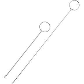 Mr. Pen- Loop Turner Hook with Latch, 4 pcs, 2 Sizes (Long & Short), Stainless Steel Loop Turner for Fabric Tube Straps Belts Strips, Loop Turner Sewing Tool, Loop Turner Tool for Silicone Beads