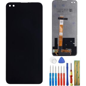 LCD Display Compatible with Realme 6 Pro RMX2061 6.6" LCD Touch Screen Display Assembly with Tools(Black)