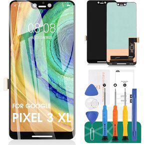 for Google Pixel 3 XL Screen Replacement for Pixel 3 XL LCD Digitizer Repair Kits for Google G013C Touch Screen Display Assembly Replacement Black (Not for 3A XL)