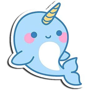 Narwhal Sticker Kawaii Stickers Waterbottle Sticker Tumblr Stickers Laptop Stickers Vinyl Stickers