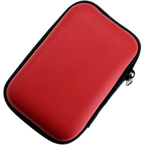 Portable Storage Hard Case Bag Holder Pouch Earphone Carrying Case for SD TF Card Earphone Headphone Earbuds iPod Bluetooth Headset and Charging Cable (Blue)