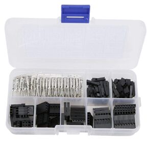 310pcs Wire Jumper Connector, 2.54mm 9 Value Male Female Cable Wire Dupont Jumper Header Connector Housing Assorted Kit for Electronic Prototyping Design