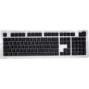 PBT Keycaps, 108 Keys P9 Mechanical Keyboard Key Backlit Key Character Translucent Key DIY Keycaps,for 61/64/87/104/108 Key Mechanical Keyboards(Black)