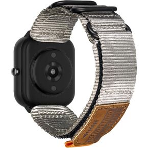 torbollo Watch Bands Compatible with Amazfit, Rugged Soft Sport Loop Adjustable Wristbands for Amazfit GTS 4/4 Mini/3/2 /2e/2 mini, Bip 3 Pro / 3/U Pro/Bip/Lite/S/S lite
