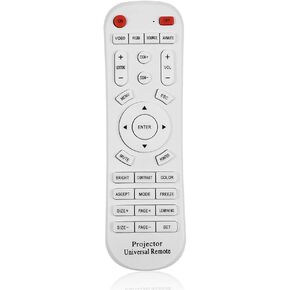 Universal Projector Remote Control, White Universal Remote Control for Projector Universal Smart Projector Controller