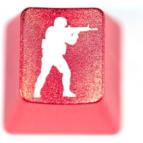 GGN keycaps Metallic OEM Profile Key Caps Mechanical Keyboards Compatible for Cherry MX Kailh Outemu and Content Switches(Red) (Upright)