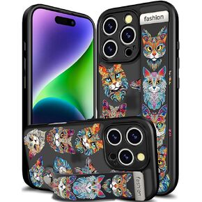 for iPhone 16 Pro Max Case Cute with Strap Stand Finger Kickstand, Designer Silicone Cover for Women Girls Compatible with iPhone 16 Promax Sunflower Sun Flower