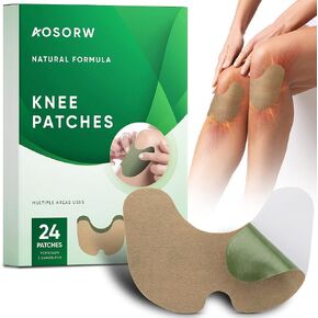 Knee Relief Heat Patches: 36 Count Natural Herbal Arthritis Hot Patches Kit with Bone-on-Bone Soothing Plaster – Mugwort Relieving Paste for Long Lasting Muscle and Joint Relief