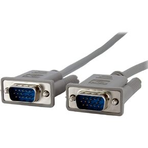 StarTech.com 6 ft. (1.8 m) VGA to VGA Cable - HD15 VGA Cable - 800x600 Resolution - Male/Male - VGA Monitor Cable (MXT101MM), Gray
