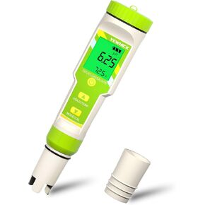 5 في 1 مقياس درجة الحموضة وTDS، جهاز اختبار درجة الحموضة الرقمي للمياه، درجة الحموضة/TDS/EC/الملوحة/درجة الحرارة، جهاز قياس المياه PPM للشرب المنزلي وحمام السباحة وحوض السمك، مع ATC، دقة 0.01 in Kuwait