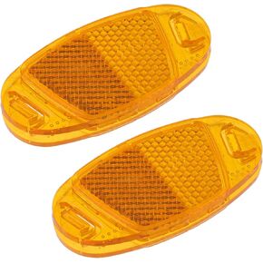 X AUTOHAUX Bike Reflectors Bicycle Warning Reflector for Bike Bicycle 3.70"x1.61"x0.39" ABS White 2pcs