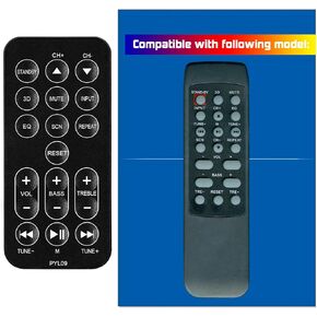 Replacement Remote Control for Pyle Soundbar TV Speaker PSBV200BT (with Mounting Bracket)