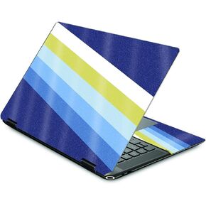 MightySkins Glossy Glitter Skin Compatible with HP Spectre X360 16" (2022) - Cool Stripes | Protective, Durable High-Gloss Glitter Finish | Easy to Apply, Remove, and Change Styles | Made in The USA