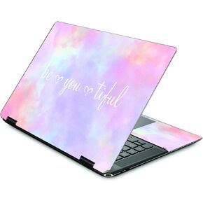 MightySkins Glossy Glitter Skin Compatible with HP Spectre X360 16" (2022) - BeYouTiful | Protective, Durable High-Gloss Glitter Finish | Easy to Apply, Remove, and Change Styles | Made in The USA